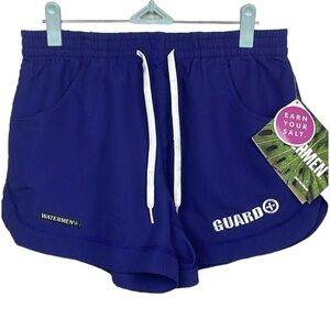 New WATERMEN California Aloha Stretch Lifeguard Shorts Women’s Size S